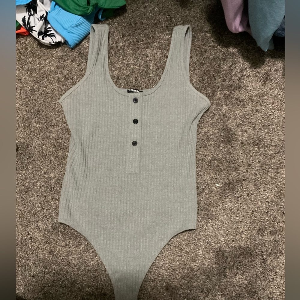 Express Grey Bodysuit